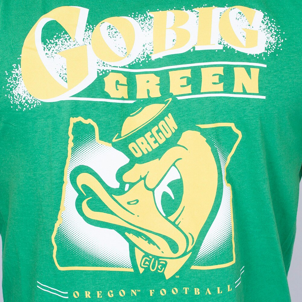 Ducks Spirit, Green, Crew Neck, Cotton, Men, Unisex, 47 Brand, Premier, Franklin, 40's style, Go Big Green, T-Shirt, 943822